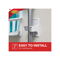 3M Command Broom Gripper Large 1 Gripper And 2 Large Strips 1.8kg Holding Power White