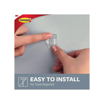 3M Command Round Cord Clips Small 4 Clips And 5 Small Strips Clear/Transparent