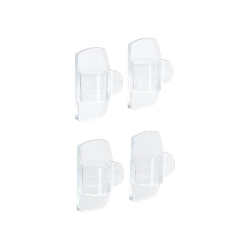 3M Command Round Cord Clips Small 4 Clips And 5 Small Strips Clear/Transparent