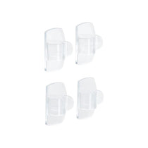3M Command Round Cord Clips Small 4 Clips And 5 Small Strips Clear/Transparent