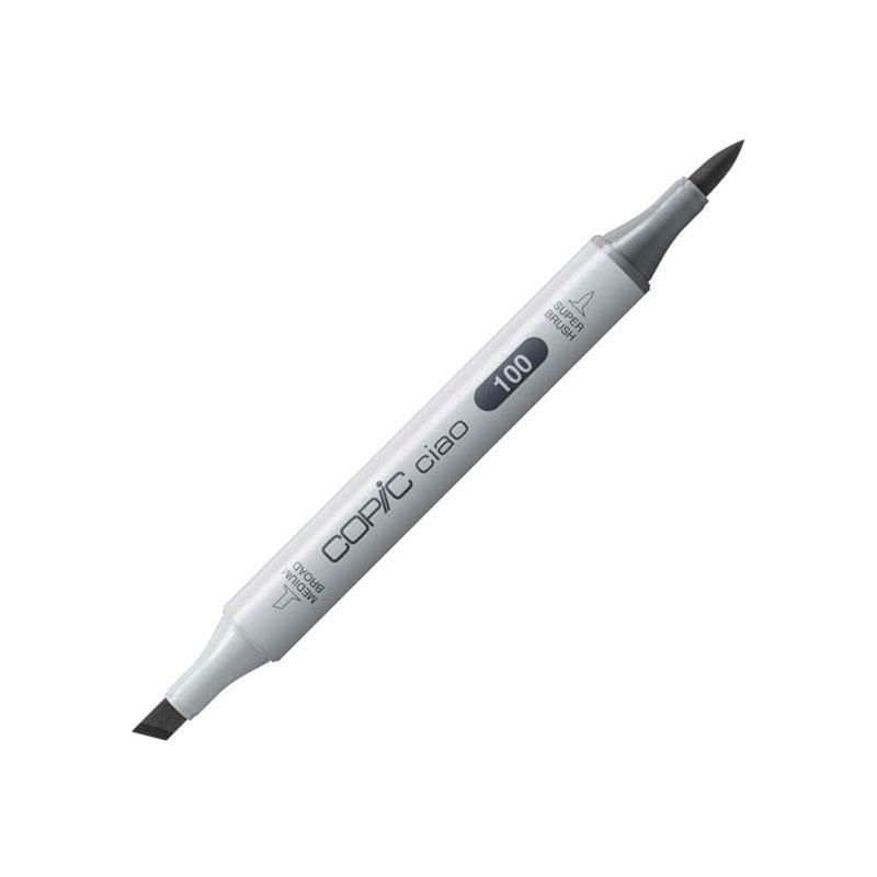 Copic Ciao Coloured Marker Pen (100) For Art & Crafts Colouring Graphics Highlighter Design Single Pens Black Main image