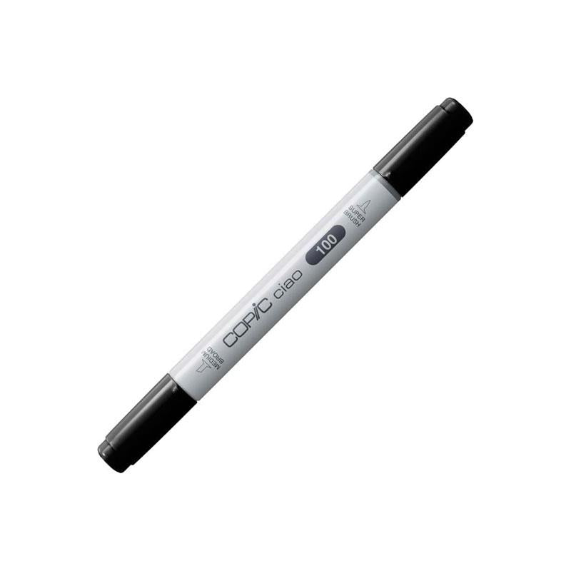 Copic Ciao Coloured Marker Pen (100) For Art & Crafts Colouring Graphics Highlighter Design Single Pens Black Secondary image