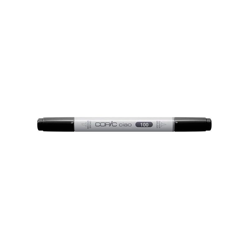 Copic Ciao Coloured Marker Pen (100) For Art & Crafts Colouring Graphics Highlighter Design Single Pens Black