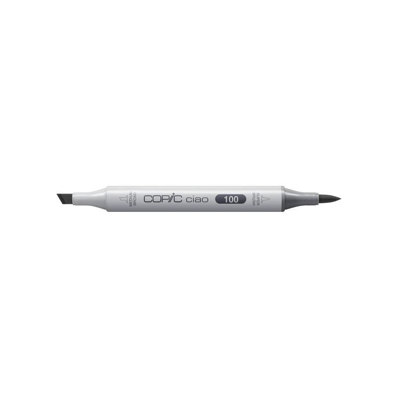 Copic Ciao Coloured Marker Pen (100) For Art & Crafts Colouring Graphics Highlighter Design Single Pens Black