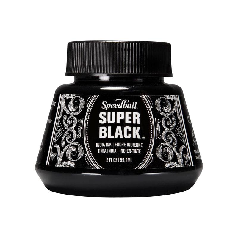 Speedball Super India Ink Bottle 2 Ounce (59.1ml) Black Main image