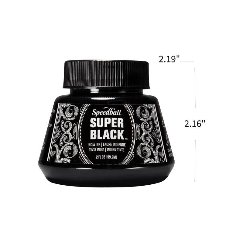 Speedball Super India Ink Bottle 2 Ounce (59.1ml) Black