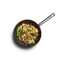 MasterClass Professional Non-Stick Wok 30cm Carbon Steel Induction-Safe Black