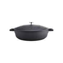MasterClass Shallow Casserole Dish 32cm 5 Litres Cast Aluminium Metal Gift Boxed Black