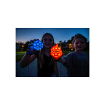 Waboba LED Bounceback Moon Ball With Wrist Strap High-Bounce Tether Ball Motion-Activated Lights Blue
