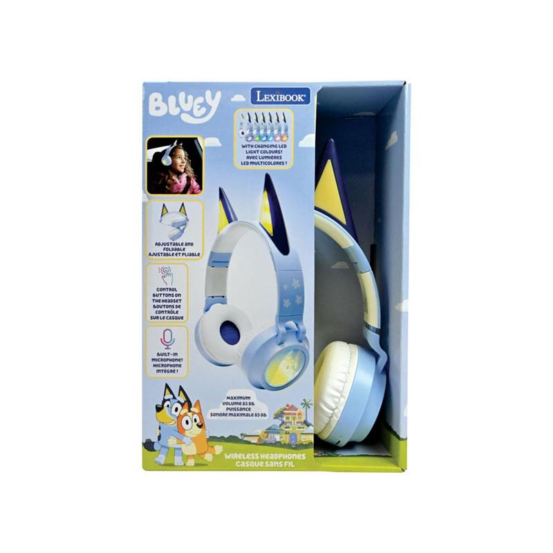 Lexibook Bluey Universe 3D Design Bluetooth Wired Light-Up Headphones Blue Secondary image