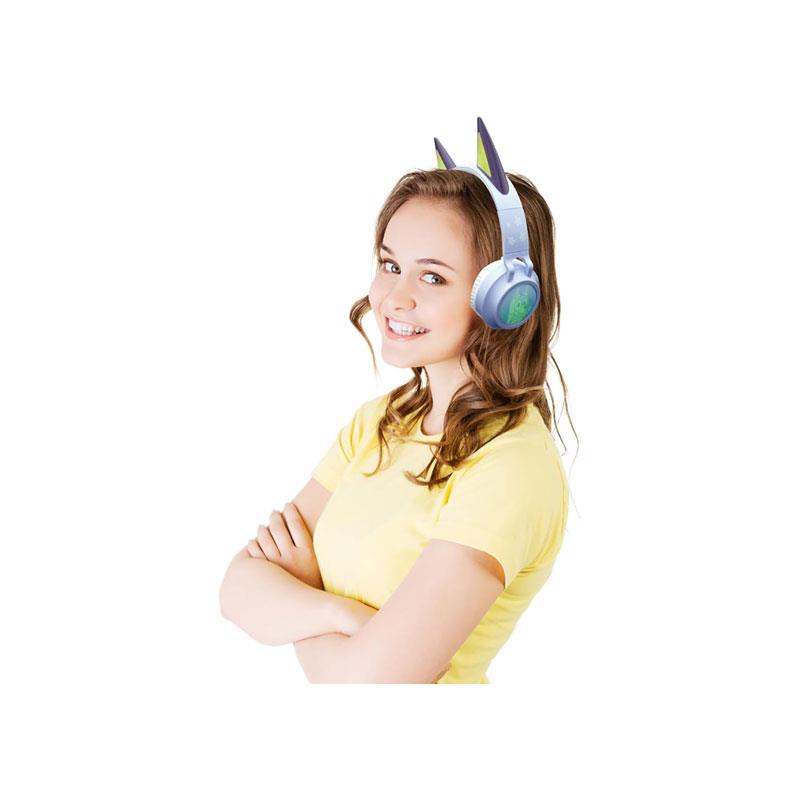 Lexibook Bluey Universe 3D Design Bluetooth Wired Light-Up Headphones Blue