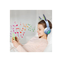 Lexibook Bluey Universe 3D Design Bluetooth Wired Light-Up Headphones Blue