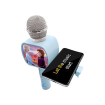 Lexibook Disney Frozen II Wireless Karaoke Microphone With Bluetooth Built-In Speaker - Blue