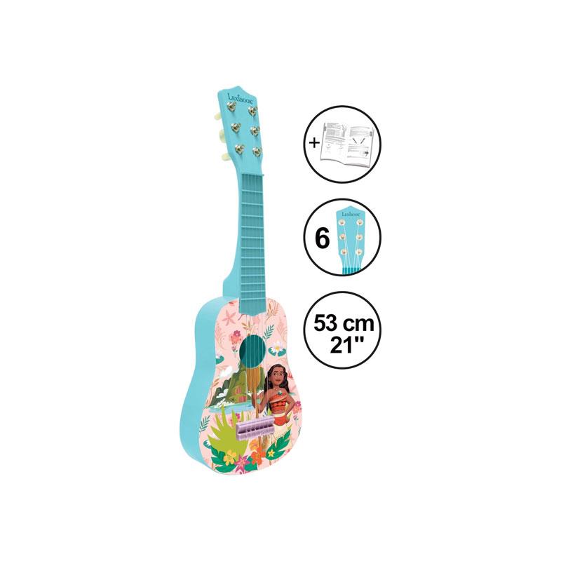 Lexibook Disney Moana My First Guitar With 6 Nylon Strings 53cm Pink/Blue