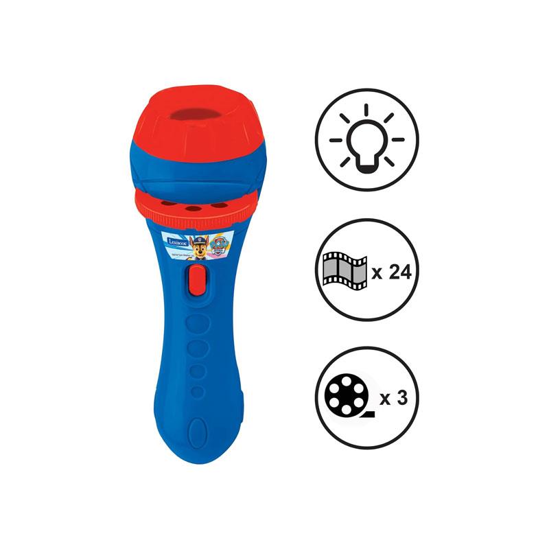 Lexibook Paw Patrol Stories & Image Projector Torch With 3 Discs 24 Images Blue/Red