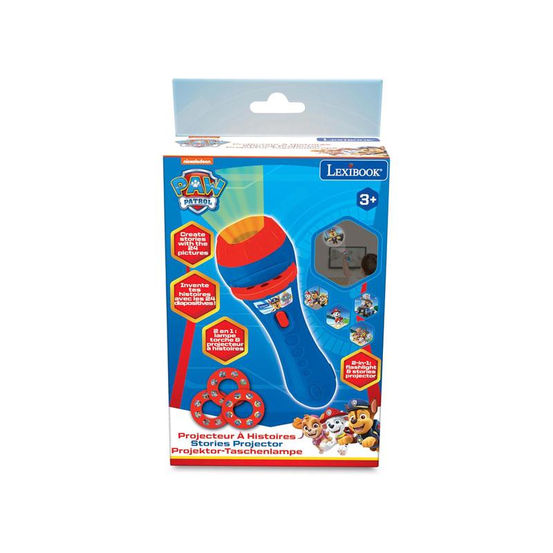 Lexibook Paw Patrol Stories & Image Projector Torch With 3 Discs 24 Images Blue/Red