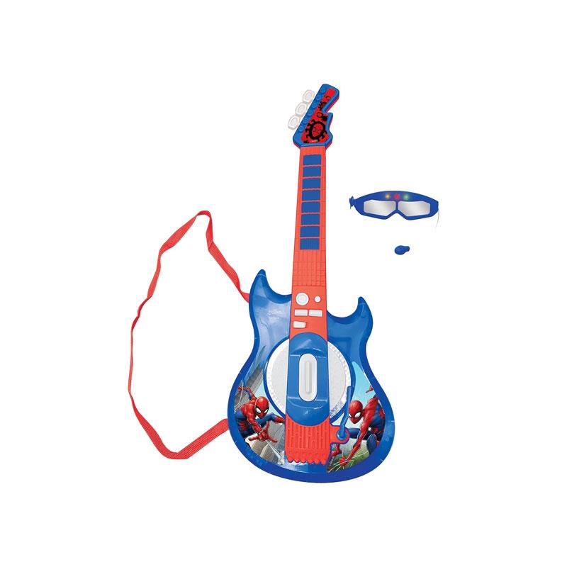 Lexibook Spider-Man Electronic Guitar & Glasses With Mic Blue/Red Main image