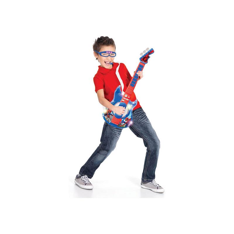 Lexibook Spider-Man Electronic Guitar & Glasses With Mic Blue/Red