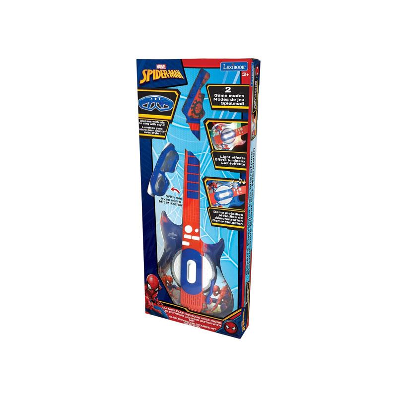 Lexibook Spider-Man Electronic Guitar & Glasses With Mic Blue/Red
