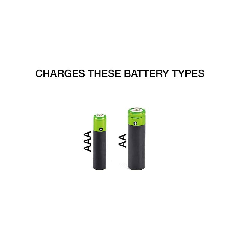 Lloytron Ultra Fast AA/AAA Smart Battery Charger For NiMH Batteries Black