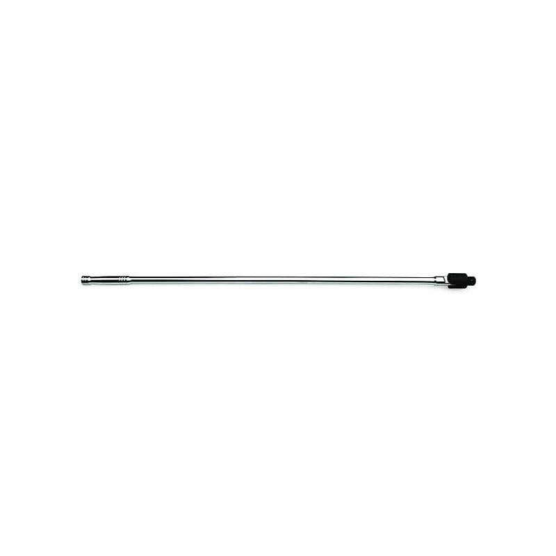 Hilka Tools 39 Inch 3/4 Inch Drive Flexible Head Power Bar Polished Chrome Vanadium Steel Silver