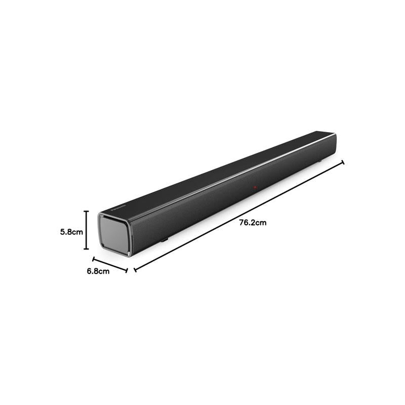 Panasonic SC-HTB100 Slim Soundbar For Dynamic Sound With Bluetooth USB HDMI AUX- In Connectivity 45W Black