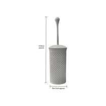 JVL Droplette Toilet Brush And Holder Set Plastic 40 x 12cm Approx Ice Grey