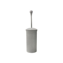 JVL Droplette Toilet Brush And Holder Set Plastic 40 x 12cm Approx Ice Grey