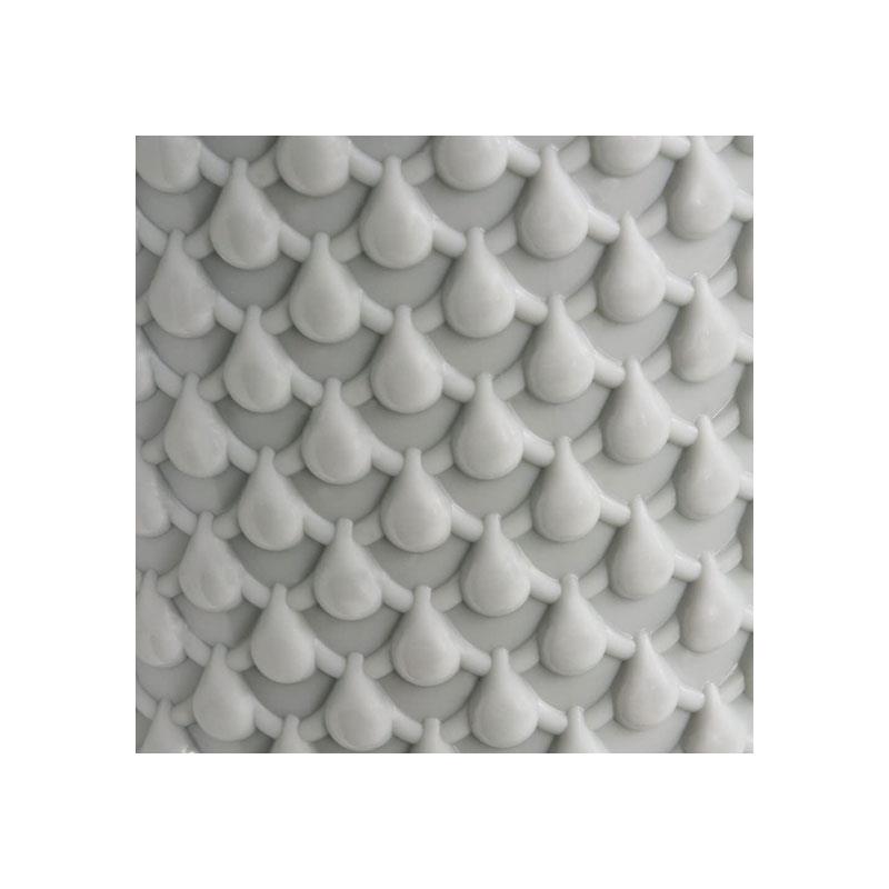 JVL Droplette Toilet Brush And Holder Set Plastic 40 x 12cm Approx Ice Grey