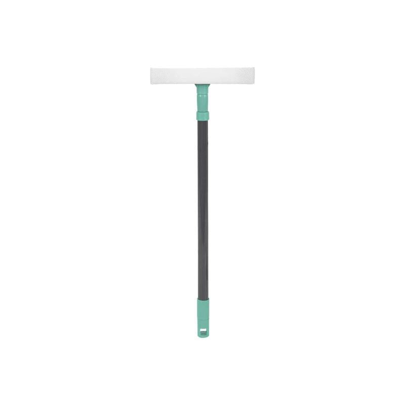 JVL Rubber Squeegee Sponge Window Cleaner With Extendable Pole Turquoise