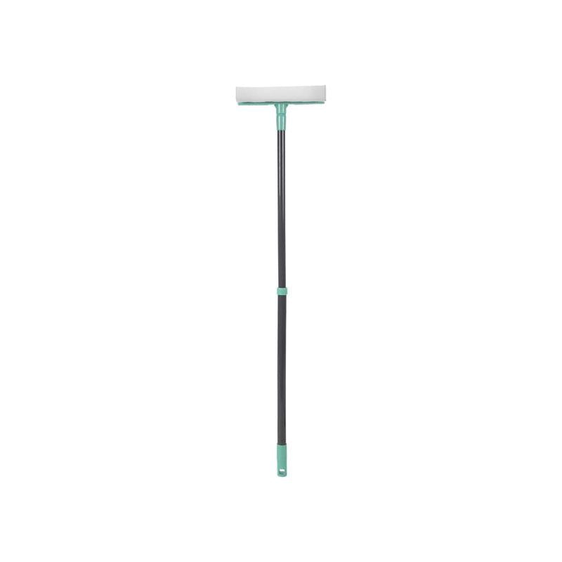 JVL Rubber Squeegee Sponge Window Cleaner With Extendable Pole Turquoise