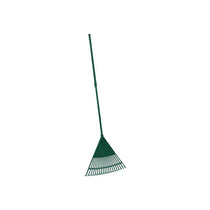 JVL Thegardener Outdoor Garden Lawn Leaf Rake With Telescopic Handle Aluminium Green