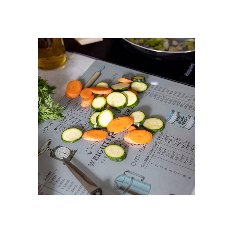 Creative Tops Weight And Measurement Work Surface Protector Glass Toughened Glass Kitchen Multicolour