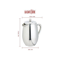 La Cafetiere Double Walled Cafetiere 3-Cup/350ml French Presses Stainless Steel Silver