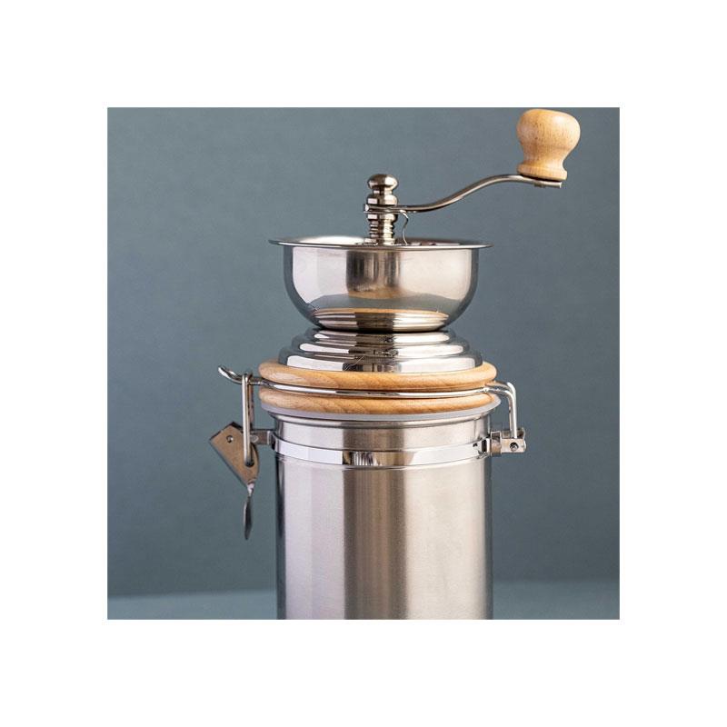 La Cafetiere Traditional Manual Coffee Grinder Stainless Steel Silver