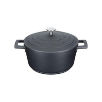 MasterClass Casserole Dish 20cm 2.5 Litres With Self-Basting Lid Cast Aluminium Black