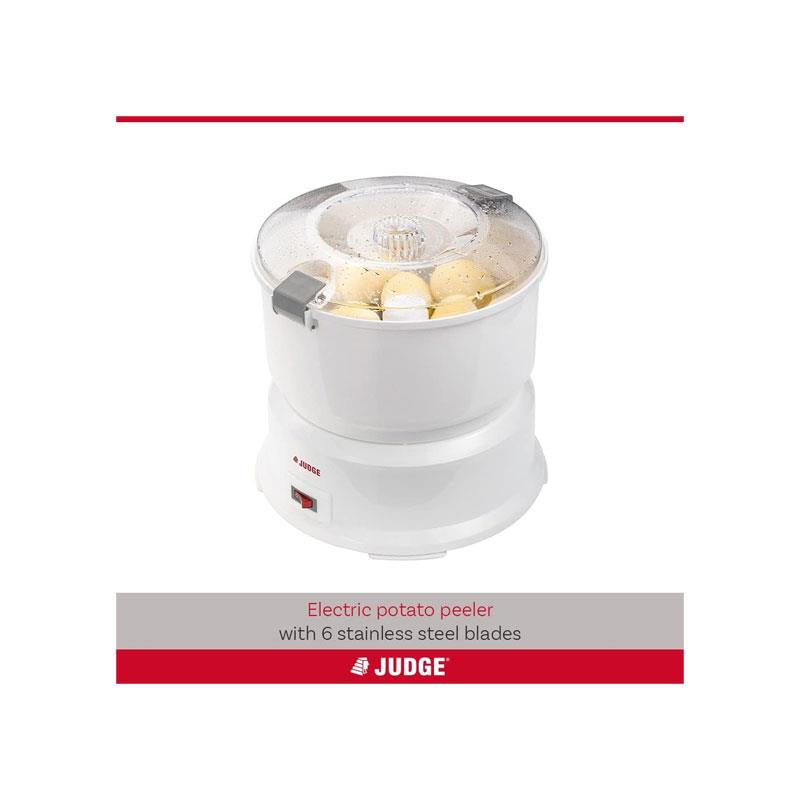 Judge Electric Potato Peeler Fully Automatic Rotating Vegetable Peeler 1kg Capacity White Secondary image