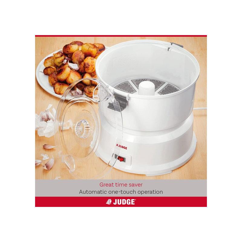 Judge Electric Potato Peeler Fully Automatic Rotating Vegetable Peeler 1kg Capacity White