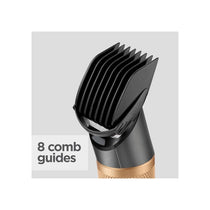 BaByliss Graphite Precision 8-In-1 Multi-Trimmer Cord/Cordless Hair Clipper Gold & Black