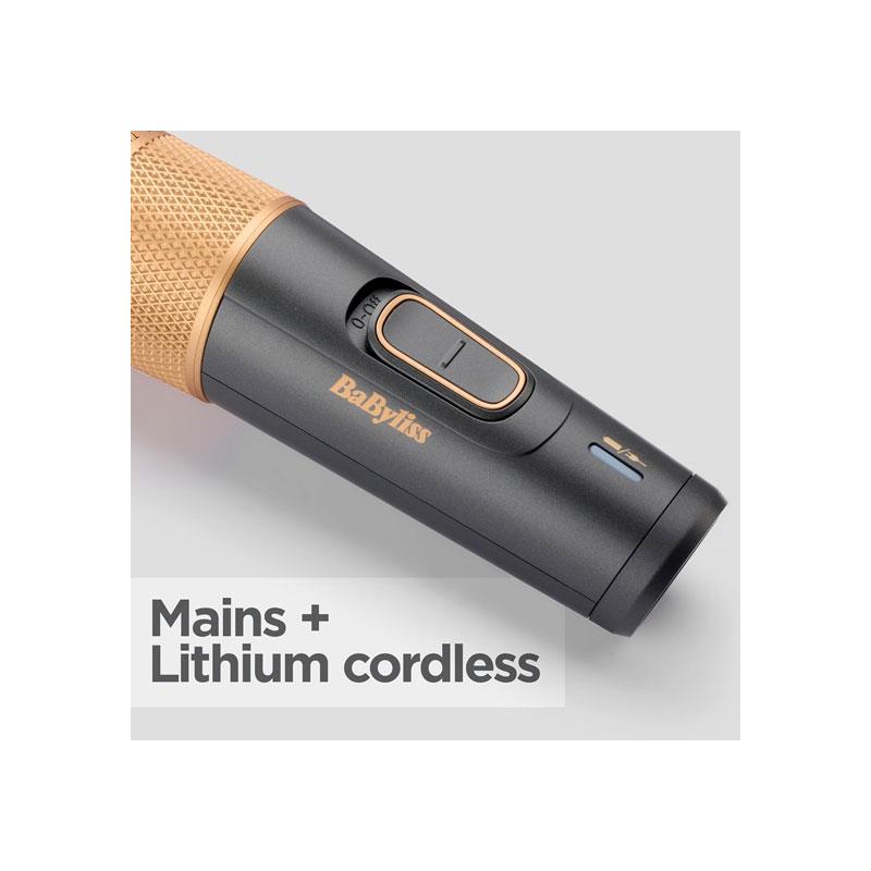 BaByliss Graphite Precision 8-In-1 Multi-Trimmer Cord/Cordless Hair Clipper Gold & Black