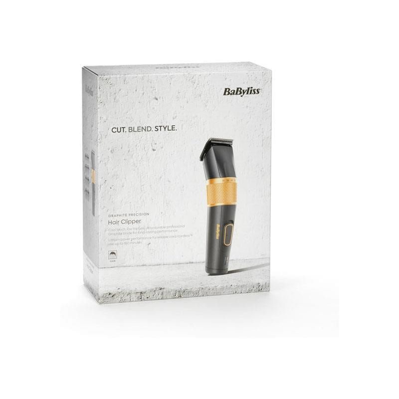 BaByliss Graphite Precision 8-In-1 Multi-Trimmer Cord/Cordless Hair Clipper Gold & Black