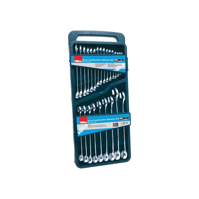 Hilka Tools Combination Spanner Set Metric Pro Craft 6–32mm Chrome 25 Pieces Main image