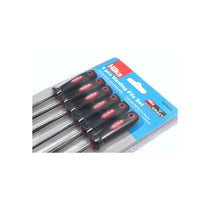 Hilka Tools Warding File Set Soft Grip 100mm Files Storage Wallet Soft Grip Handle 6 Pieces