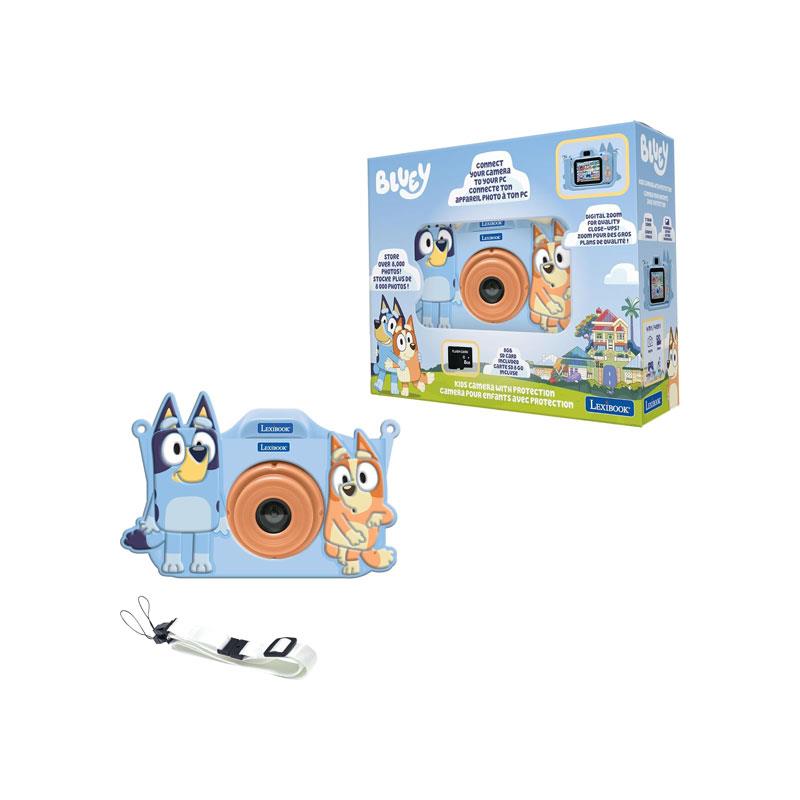 Lexibook Bluey 4-In-1 Kids Camera With Protective Cover Photo Video MP3 Game Functions 8 GB Memory Card Blue Main image