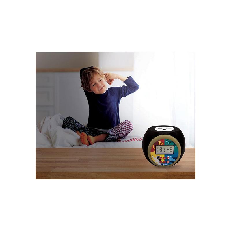 Lexibook Harry Potter Childrens Projector Clock With Night Light Timer Snooze Alarm Black