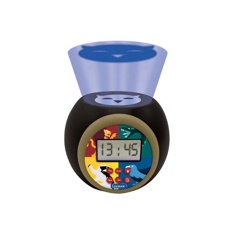 Lexibook Harry Potter Childrens Projector Clock With Night Light Timer Snooze Alarm Black