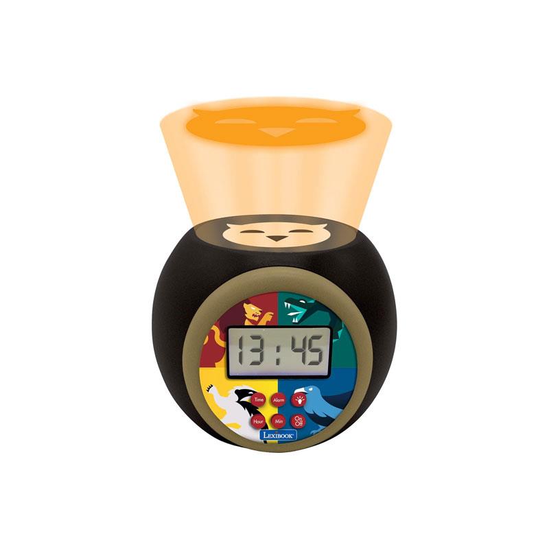 Lexibook Harry Potter Childrens Projector Clock With Night Light Timer Snooze Alarm Black