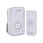 Lloytron Melody MIP3 Plugin Door Chime Kit 32 Melody Plug-in Chime Receiver Battery Operated Bell Push 200m Wireless Range 32 Sounds White