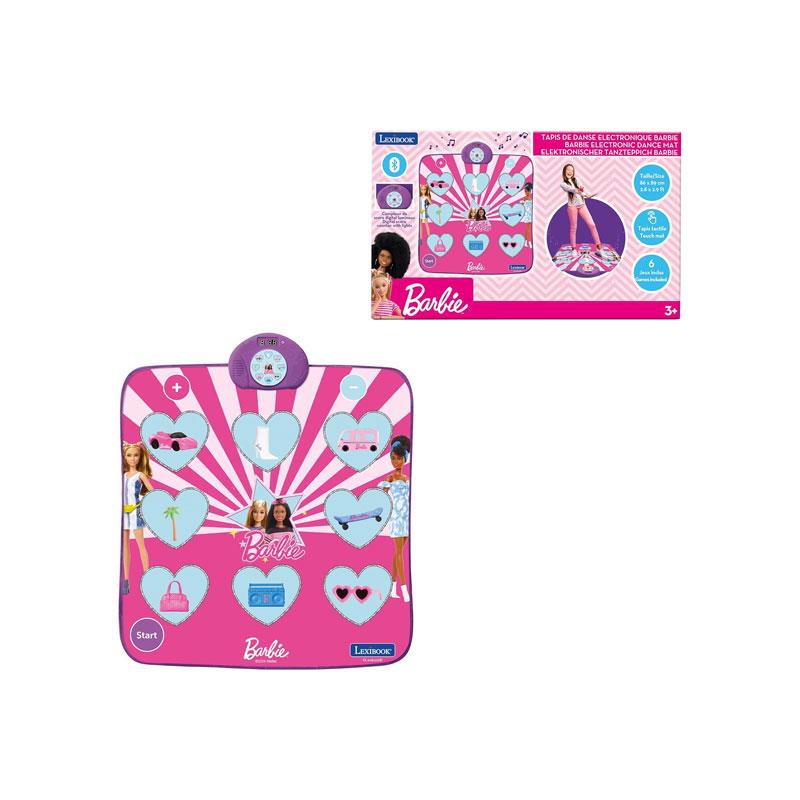 Lexibook Barbie Electronic Bluetooth And Luminous Dance Mat Light-Up With 6 Game Modes Pink