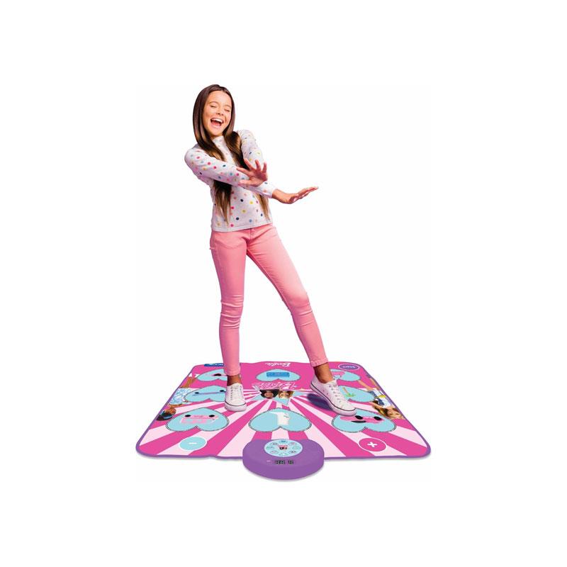 Lexibook Barbie Electronic Bluetooth And Luminous Dance Mat Light-Up With 6 Game Modes Pink
